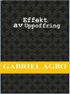 cover image of Effekt av uppoffring